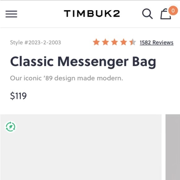 TIMBUK2 MESSENGER BAG - Picture 2 of 2